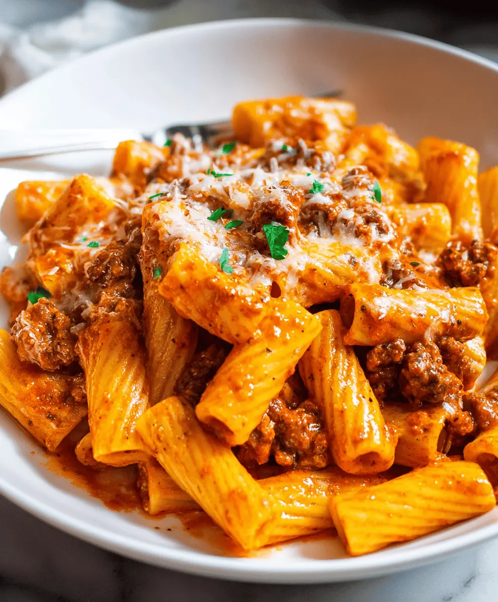 Spicy Rigatoni with Sausage