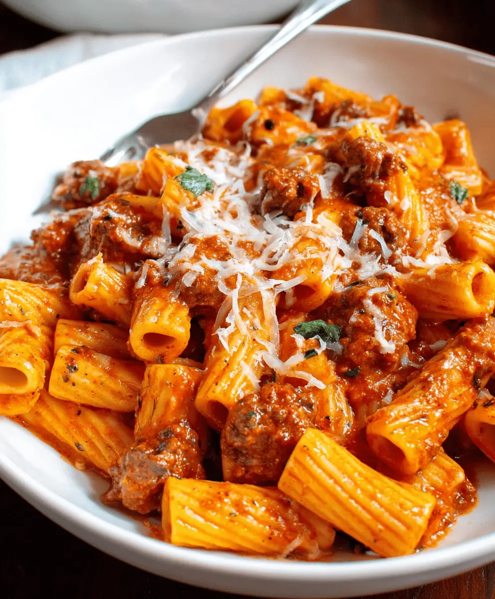Spicy Rigatoni with Sausage Dinner Recipe