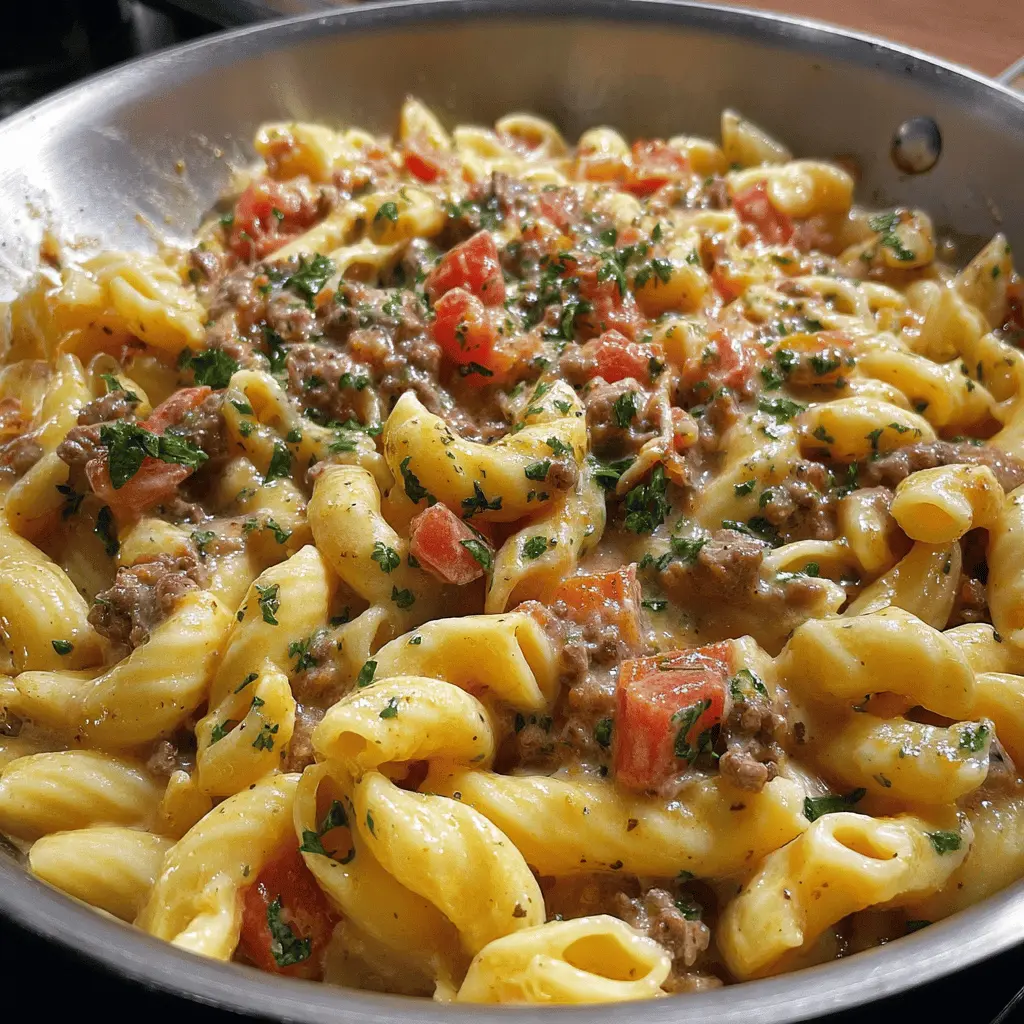 Easy Rotel Pasta Recipe with Creamy Cheese