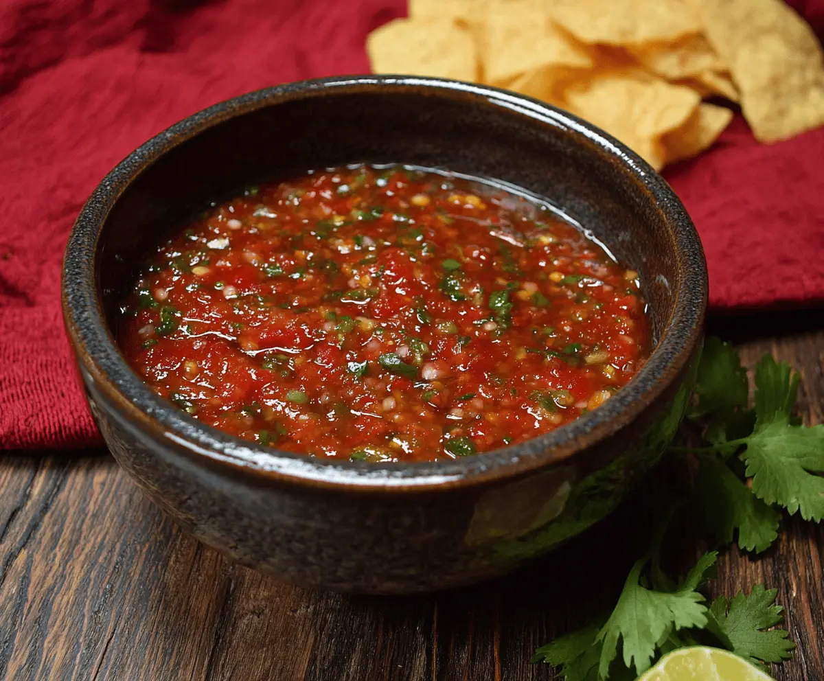 Easy Homemade Salsa Roja Recipe With 6 Ingredients