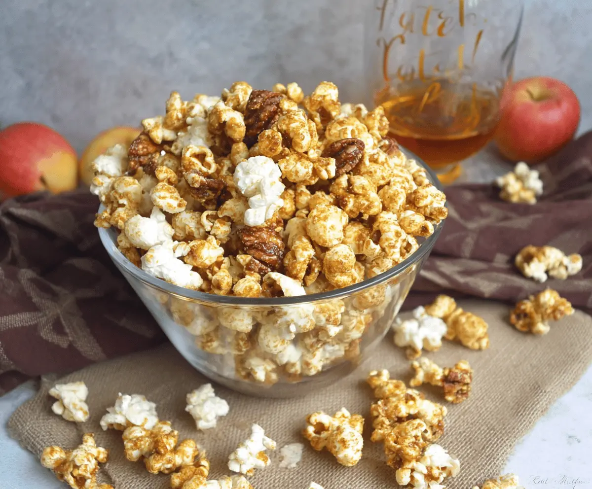 Apple Pie Bourbon Popcorn