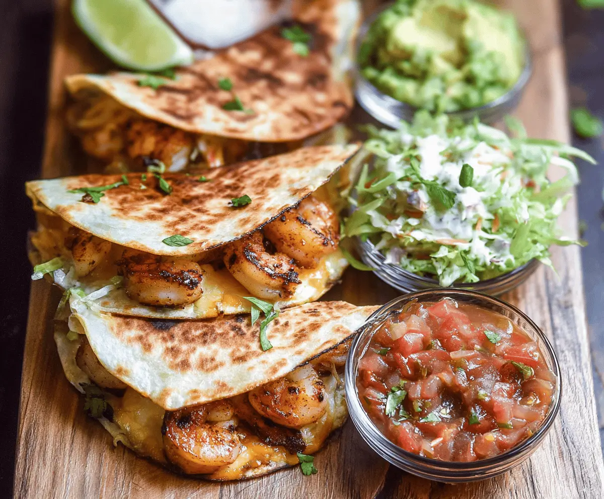   Blackened  Shrimp Quesadilla