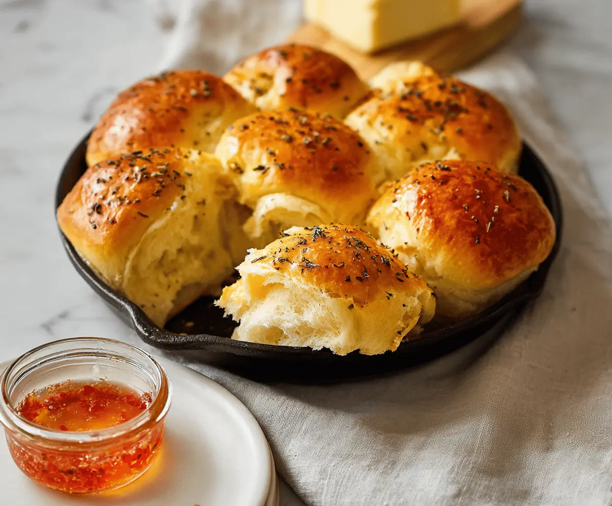 Cast Iron Skillet Dinner Rolls