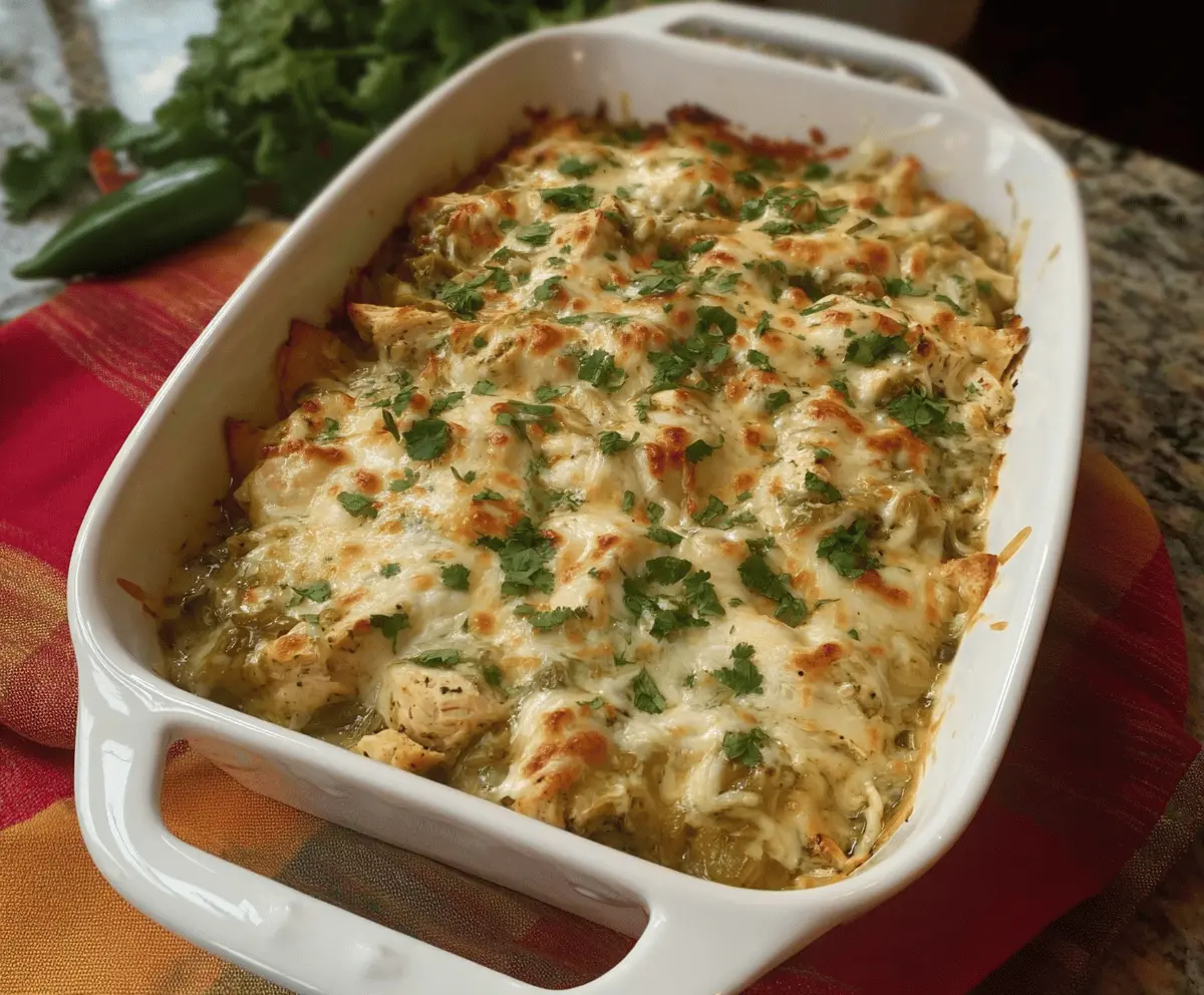 Green Chili Chicken Bake