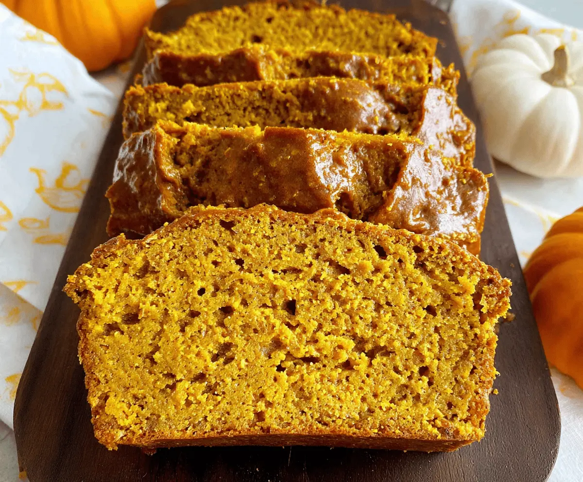 Low Calorie Pumpkin Bread