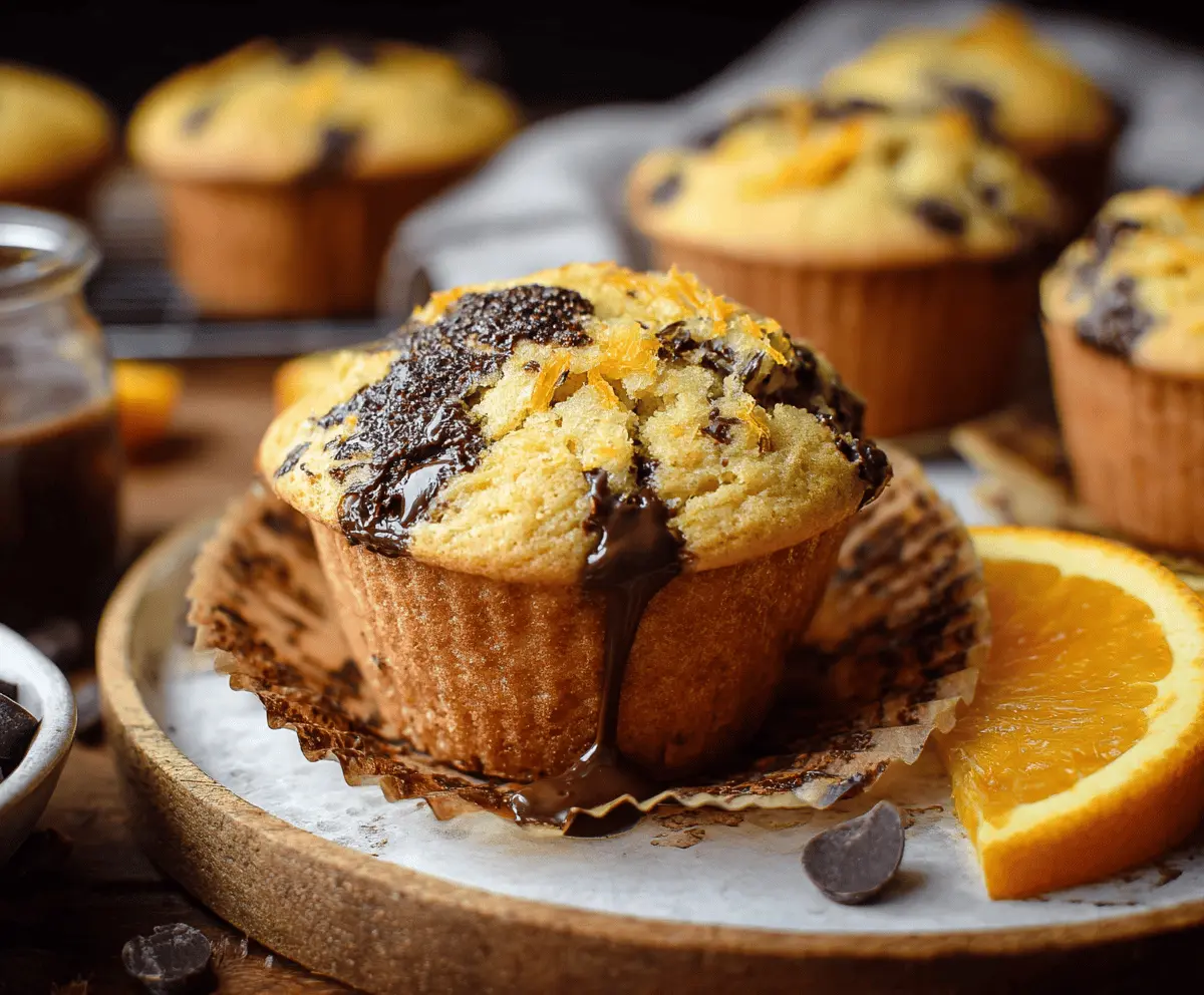 Orange chocolate muffins