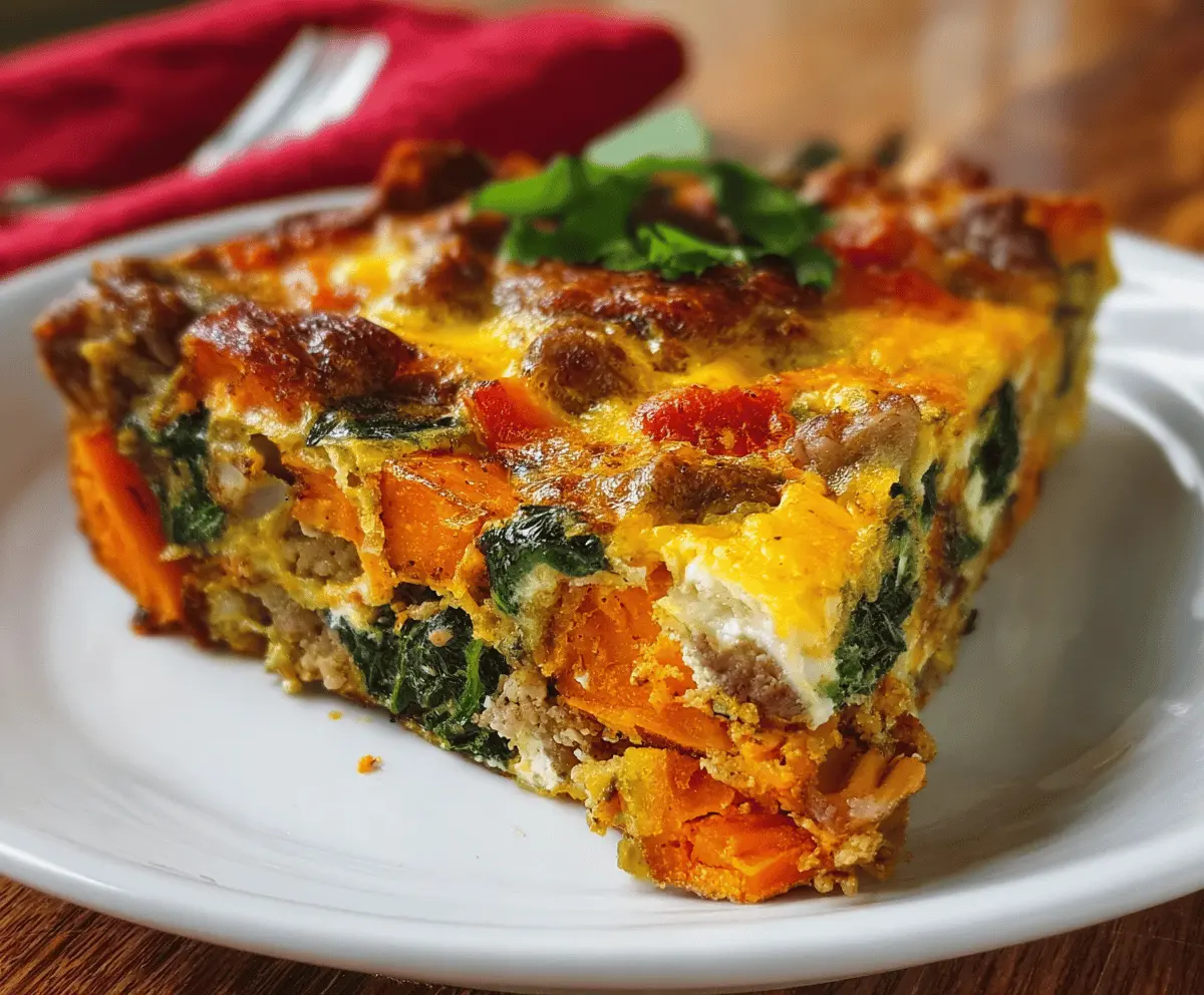 Protein-Packed Sweet Potato Egg Casserole