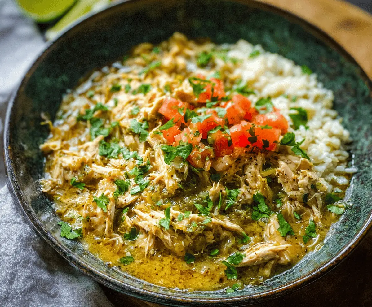 Slow Cooker Green Chile Chicken