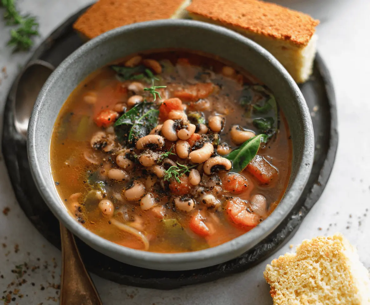 Smoky Smoky Black Eyed Pea Soup