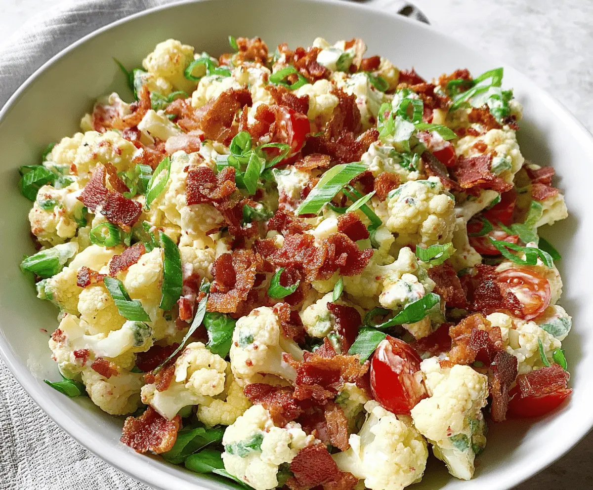 BLT Cauliflower Salad