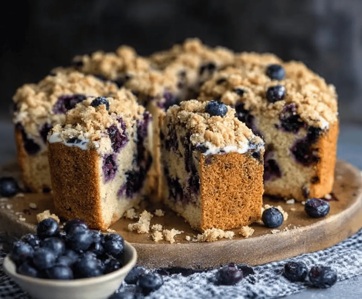 Blueberry Streusel Coffee Cake