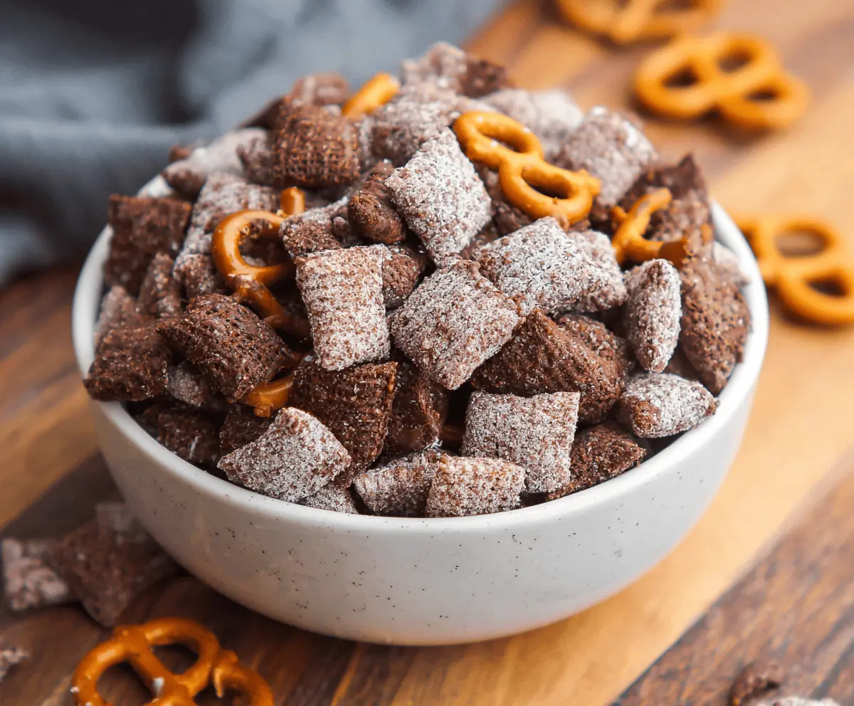Brownie Batter Puppy Chow