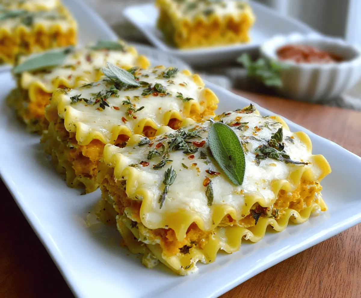 Butternut Squash Lasagna Roll Ups with Ricotta