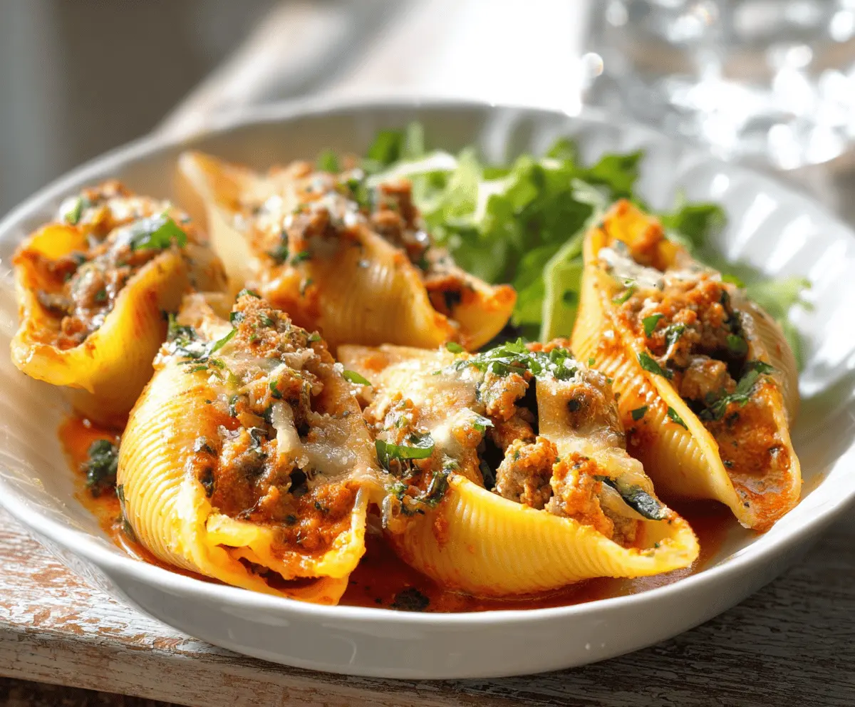 Butternut Squash & Sausage Stuffed Shells
