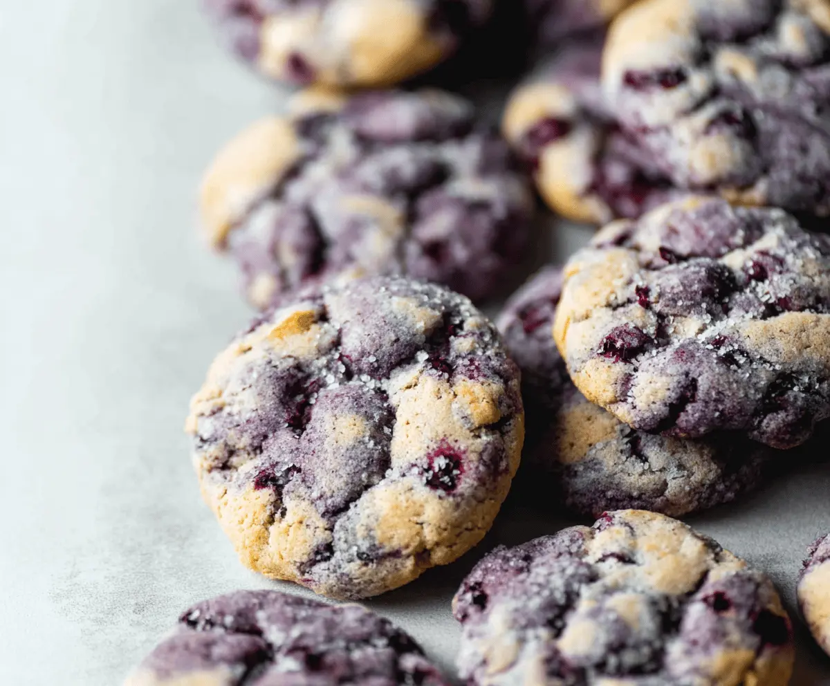 Chewy Blueberry Cookies