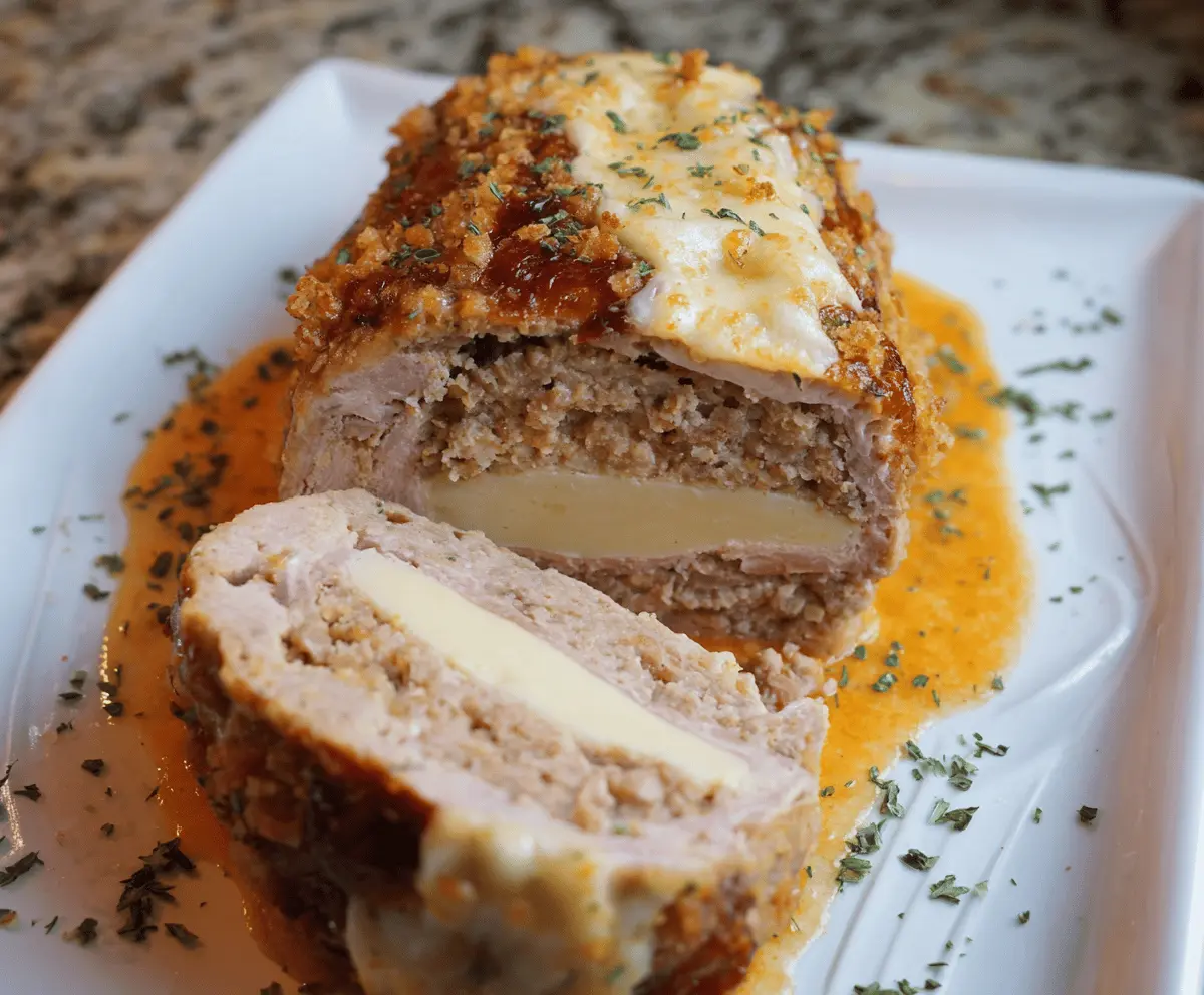 Chicken Cordon Bleu Meatloaf Recipe
