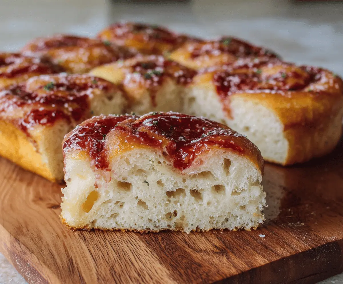 Fluffy Jam Donut Focaccia