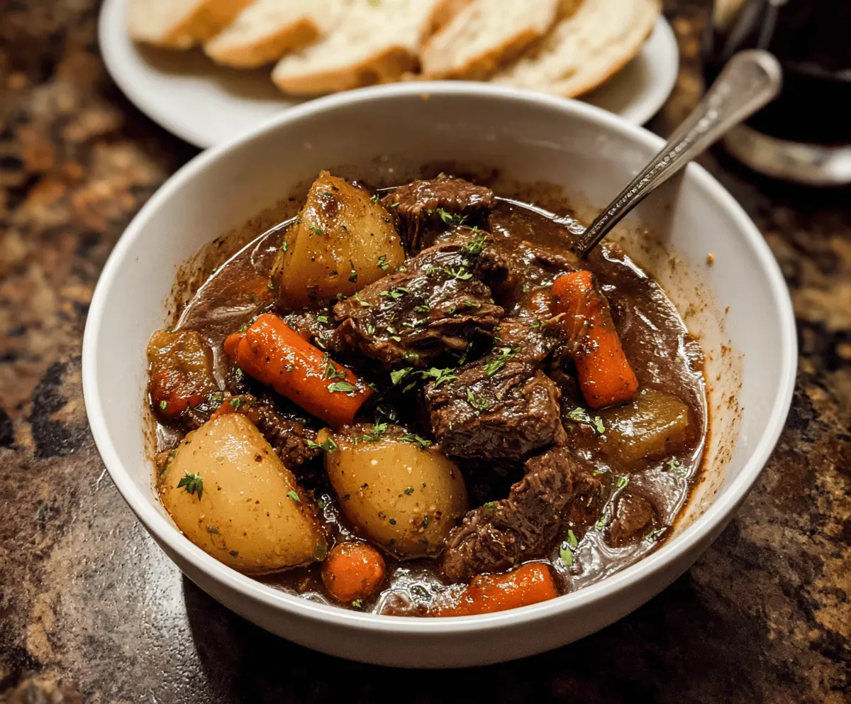 Instant Pot Red Wine Beef Stew