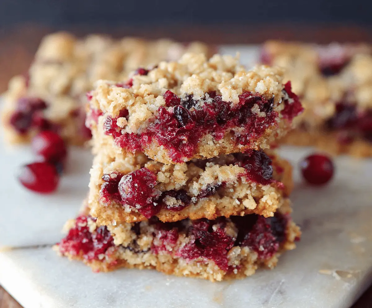 Oatmeal Cranberry Bars