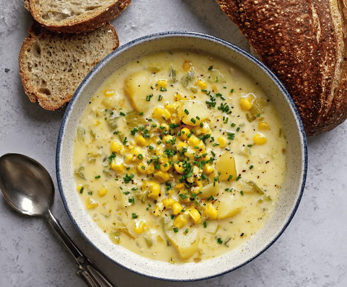 One-Pot Corn & Potato Chowder
