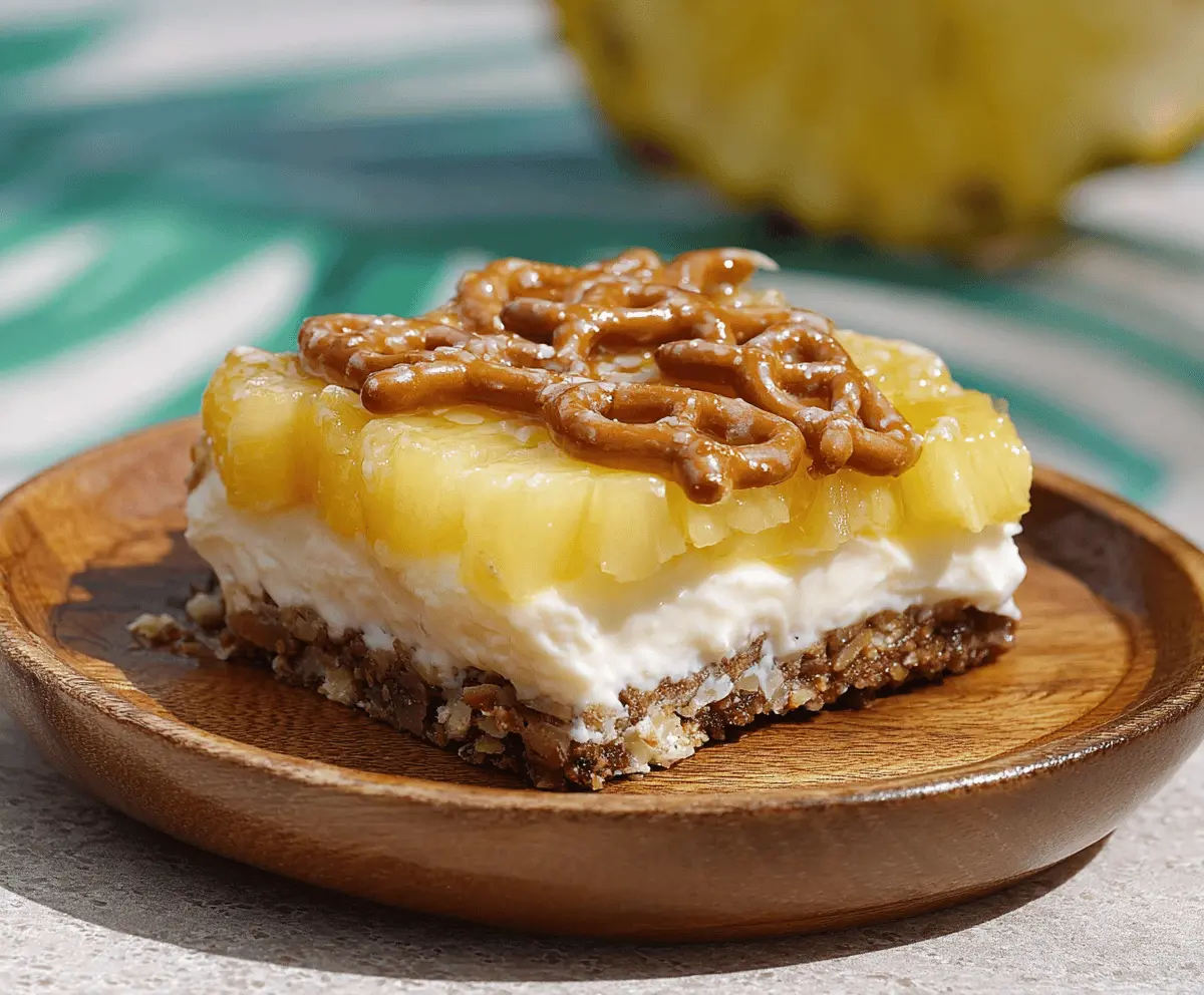 Pineapple Pretzel Delight