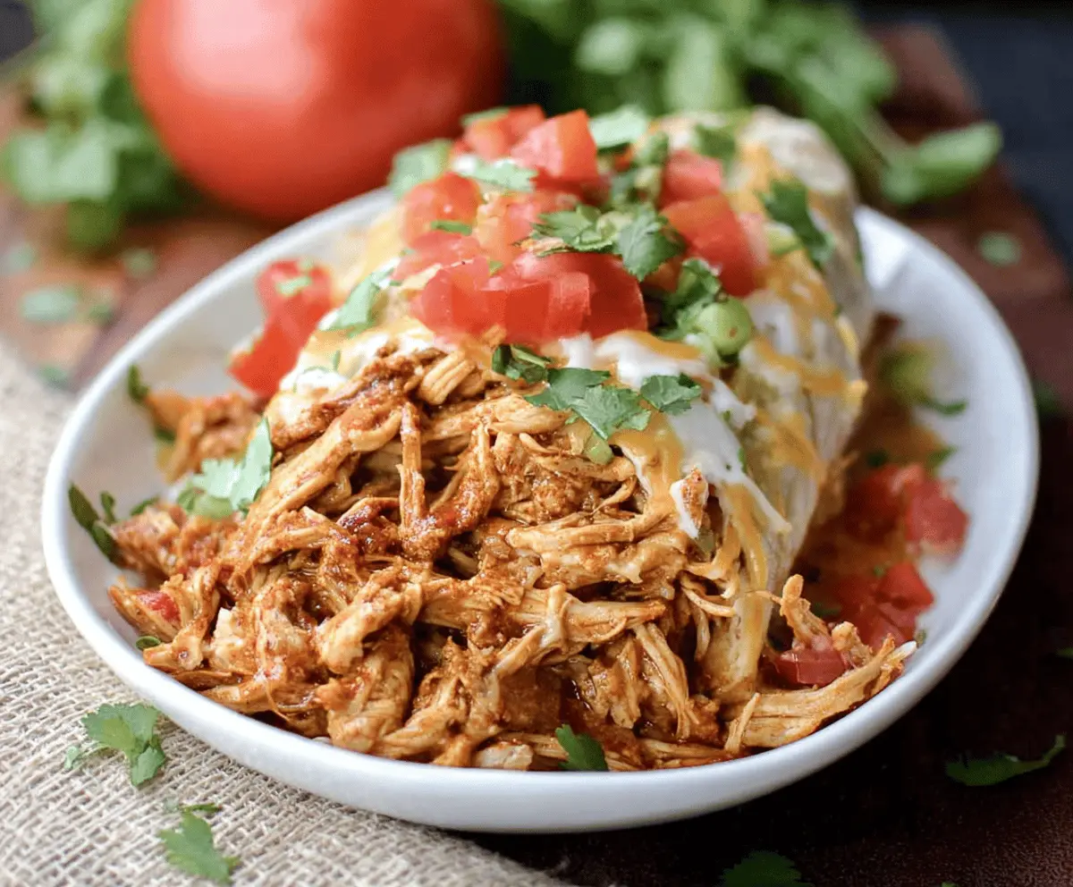 Slow Cooker Shredded Mexican Chicken