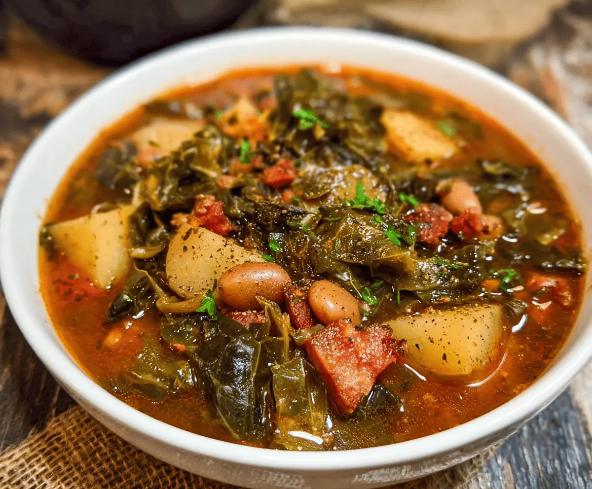 Southern Collard Green Potato Stew