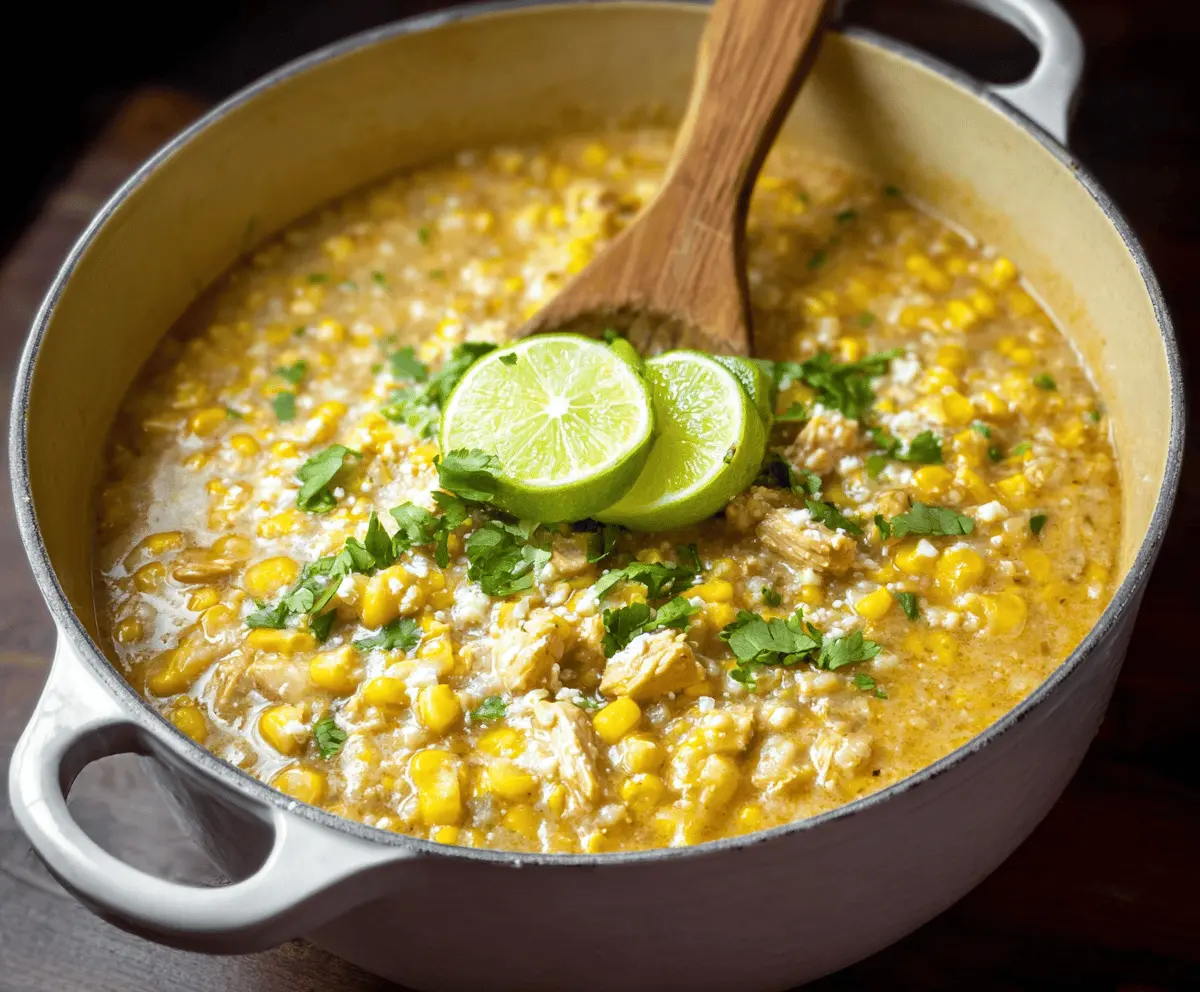 Street Corn Chicken Chili 