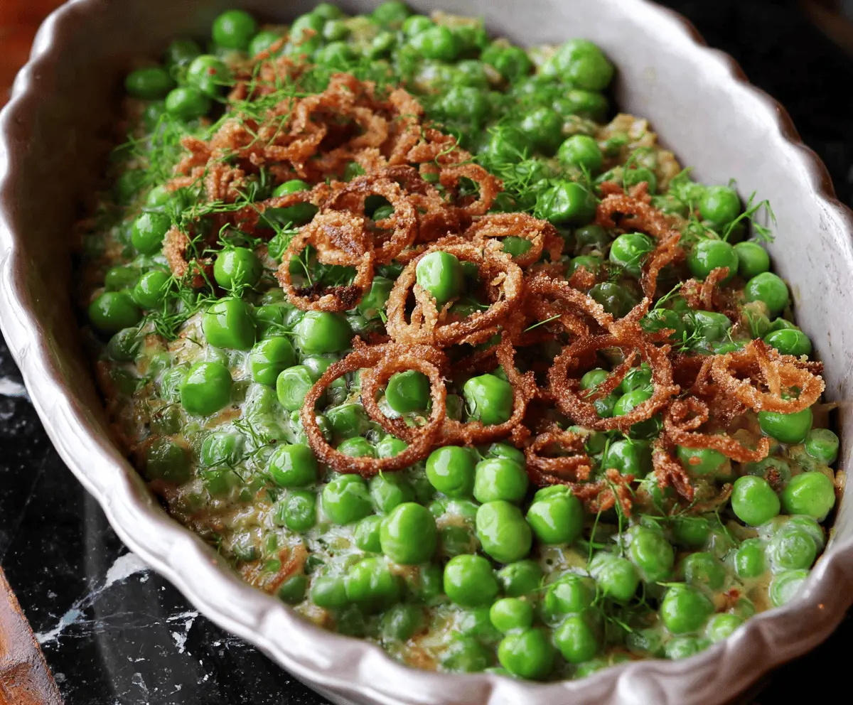 Thanksgiving Peas Side Dish