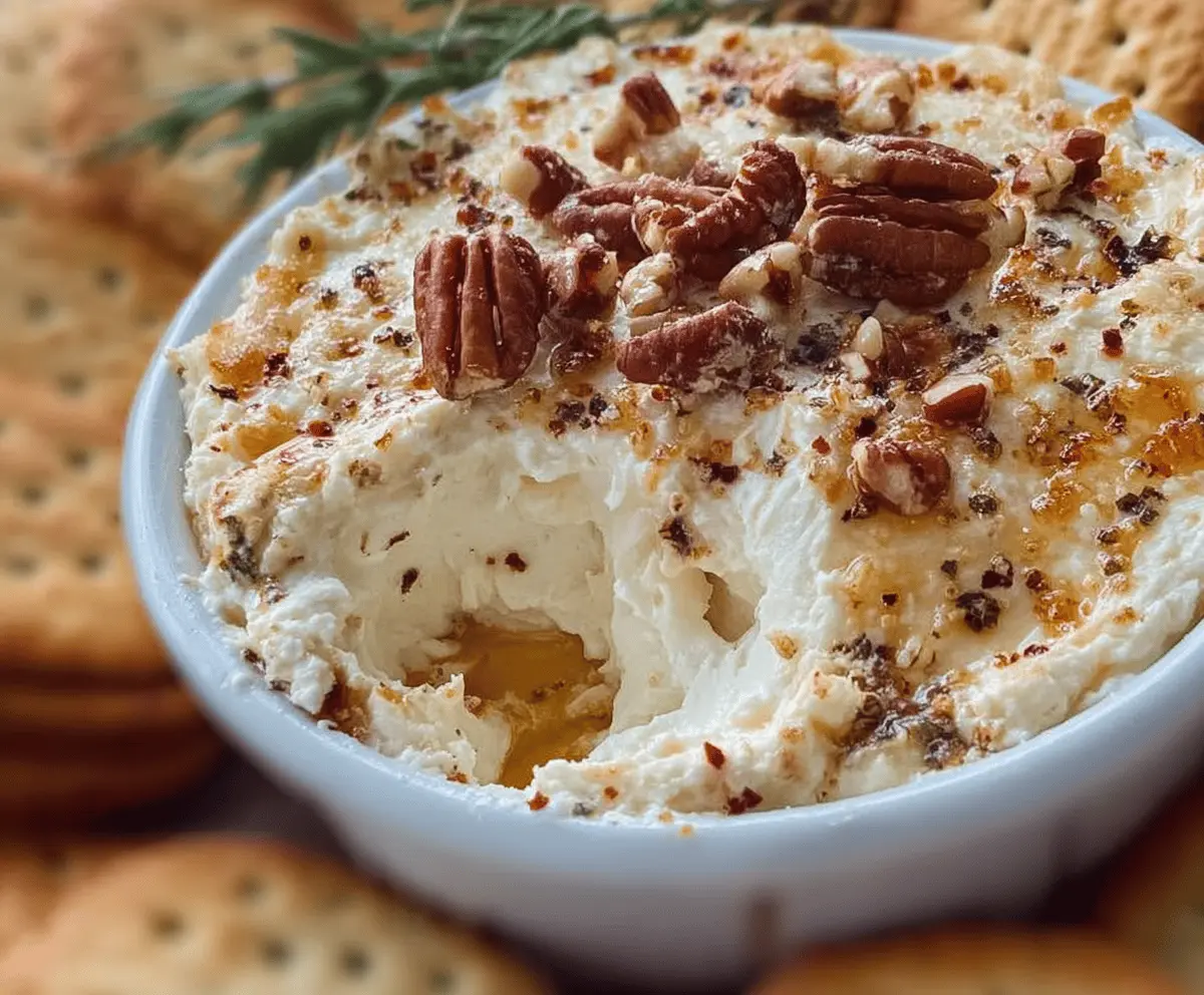 Whipped Parmesan and Honey Pecan Cheese Dip