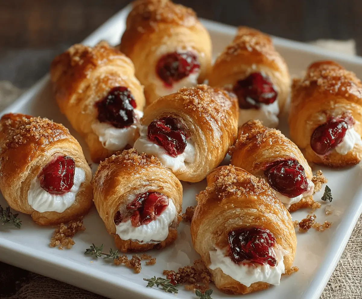 Best Cranberry Cream Cheese Crescent Bites Recipe for Holidays