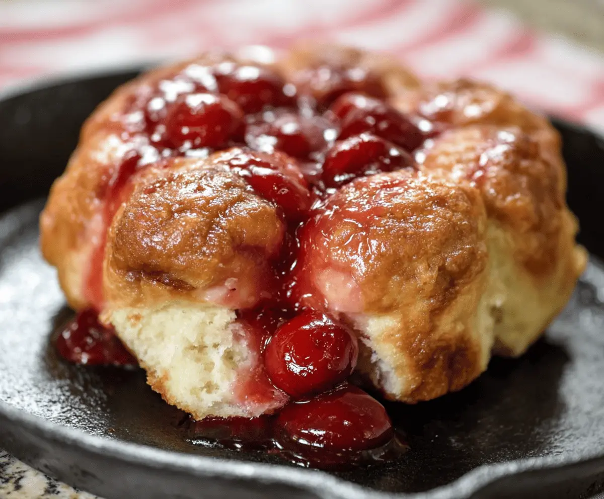 Cherry Cheesecake Monkey Bread