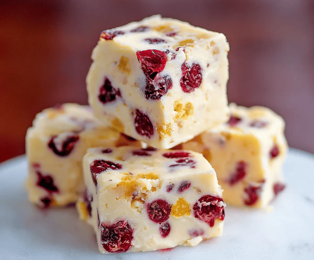 Cranberry Orange Fudge