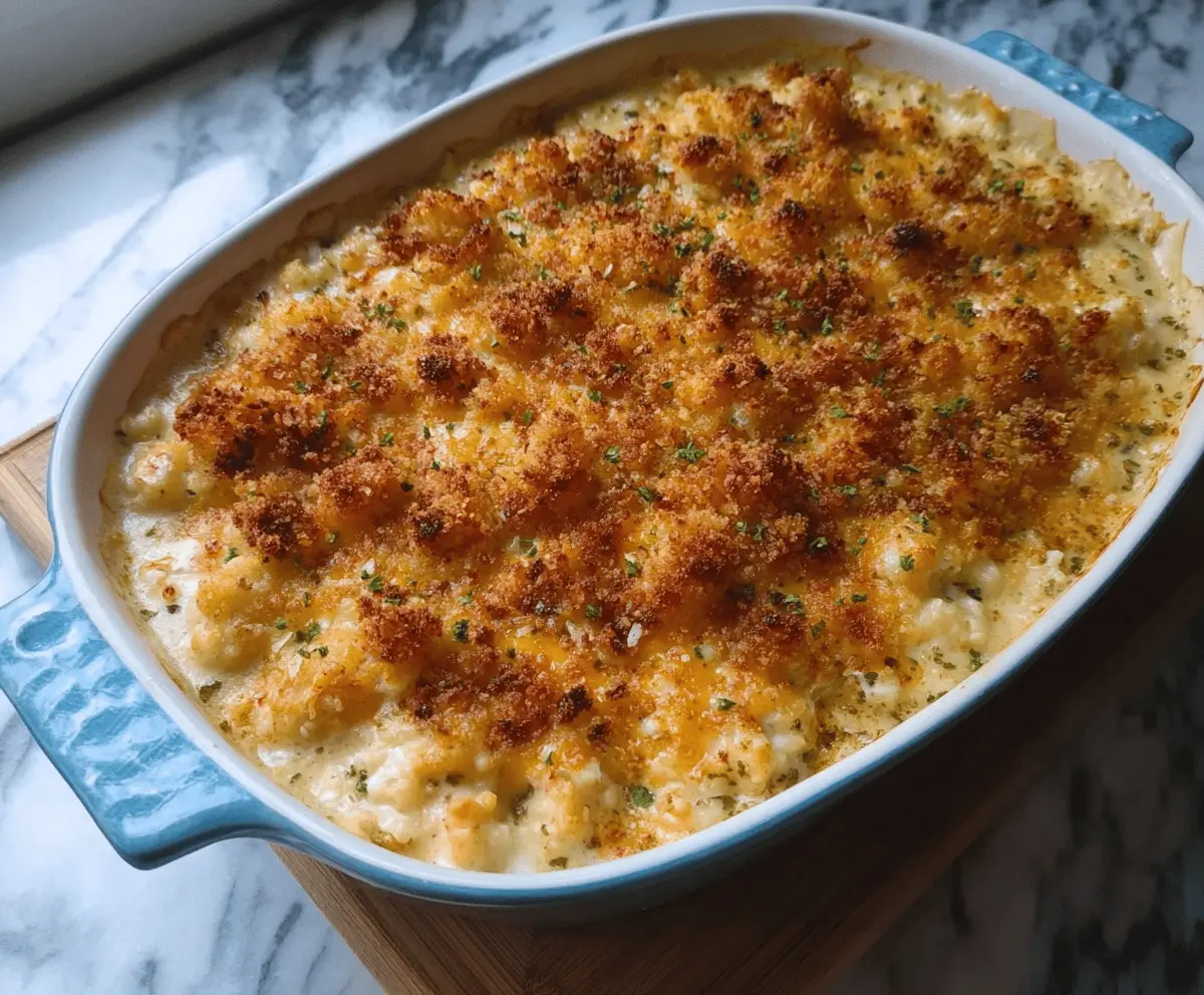 Creamy Cauliflower Rice Casserole