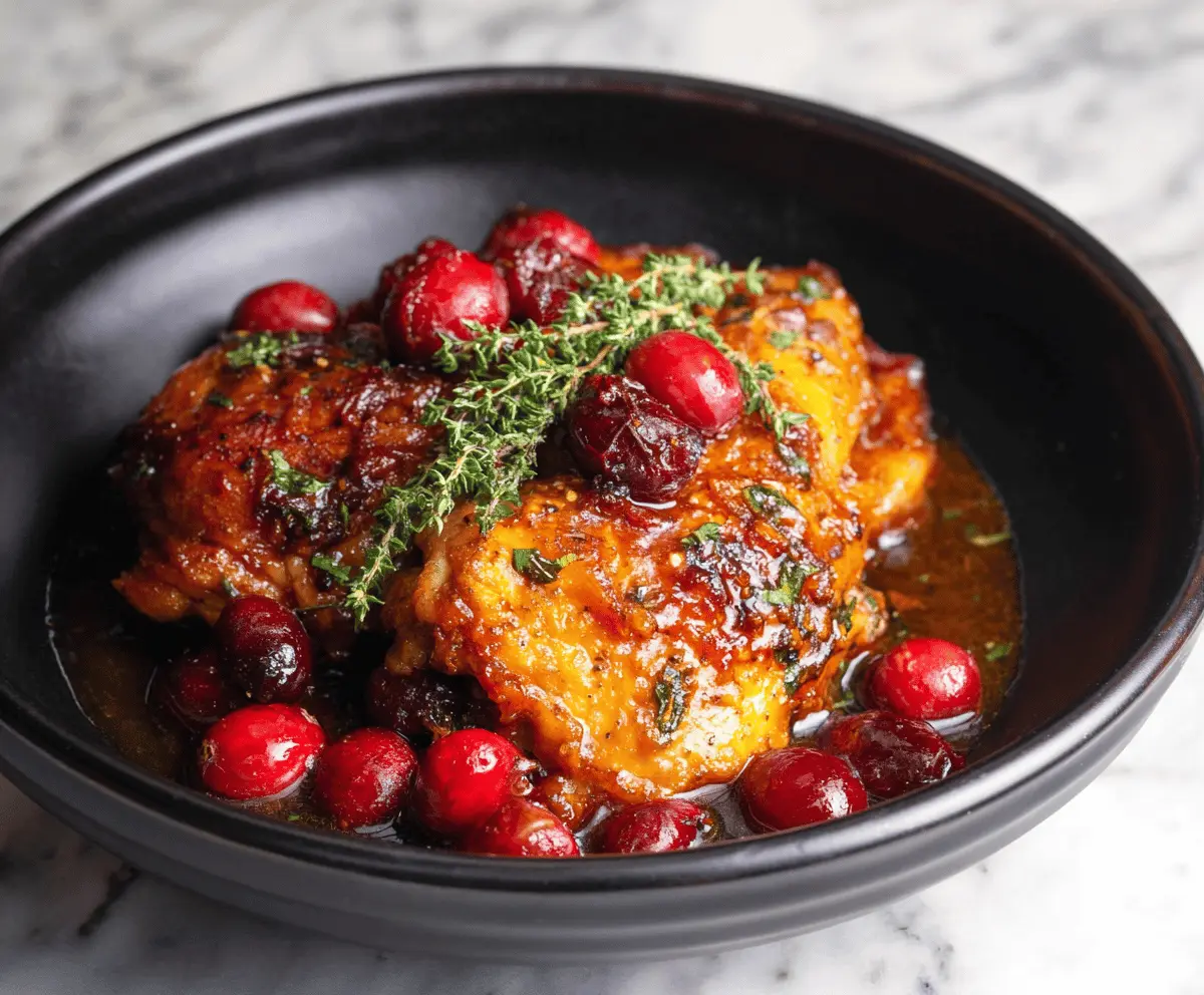  Delicious Slow Cooker Cranberry Chicken