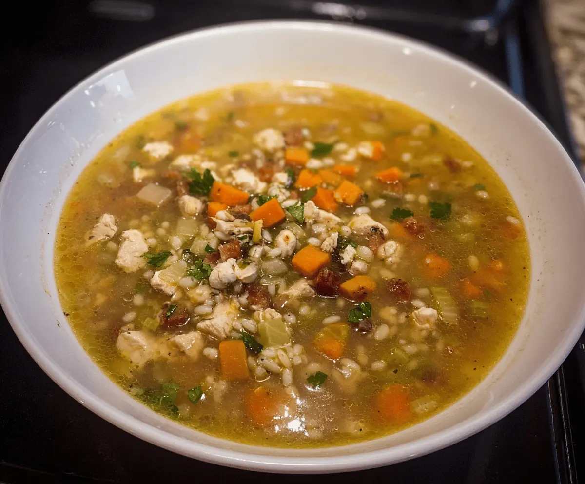 Hearty Barley Turkey Soup