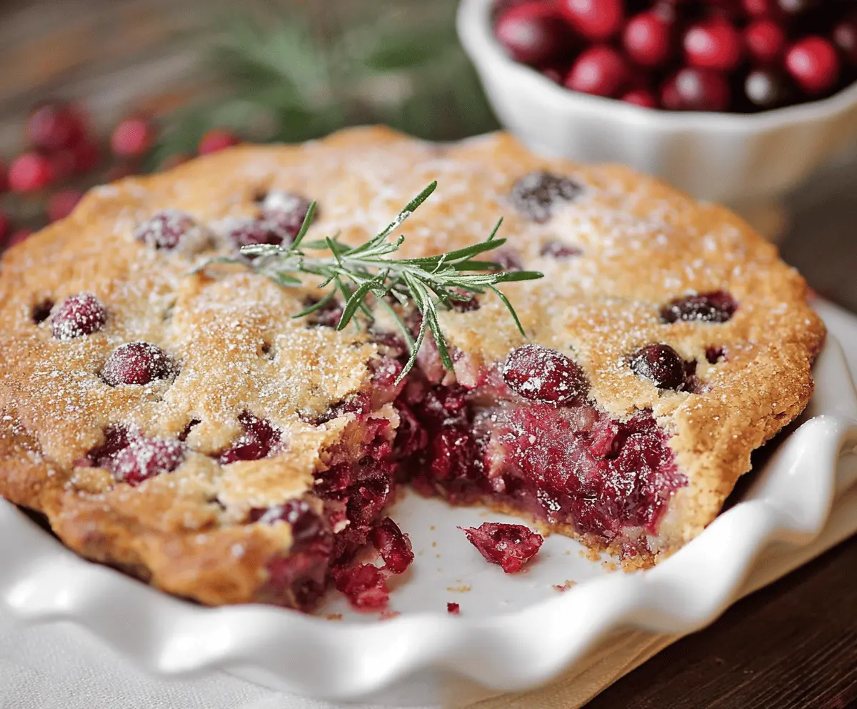 Nantucket Holiday Cranberry Pie