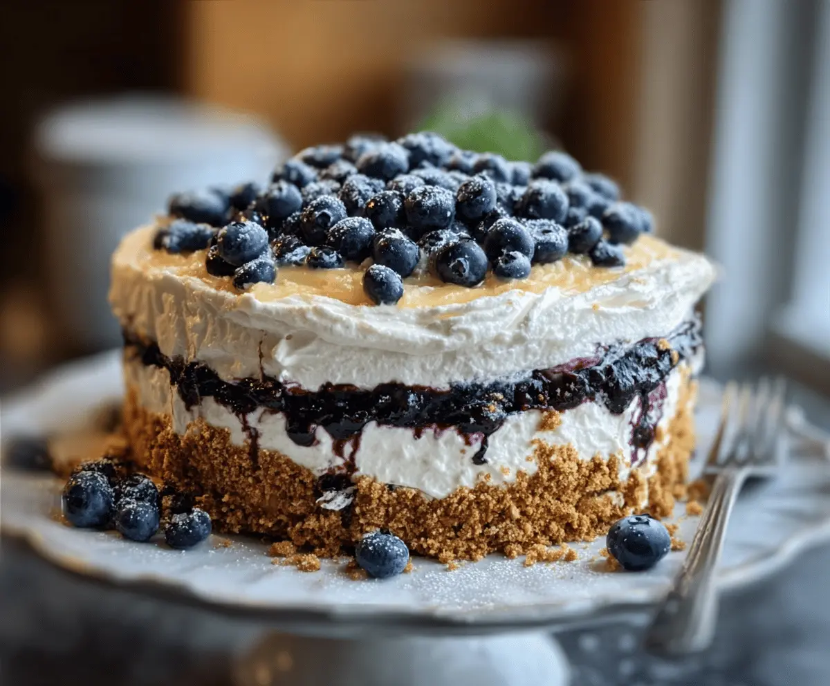 Nova Scotia Blueberry Cream Cake
