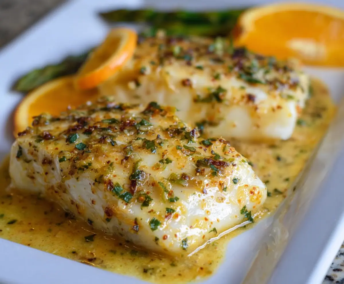 Orange Dijon Grilled Halibut