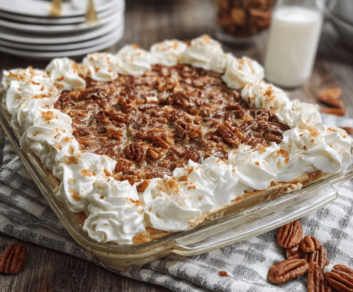 Pecan Cream Deep Dish Pie