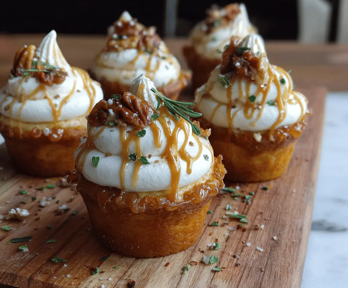 Savory Thanksgiving Cupcakes