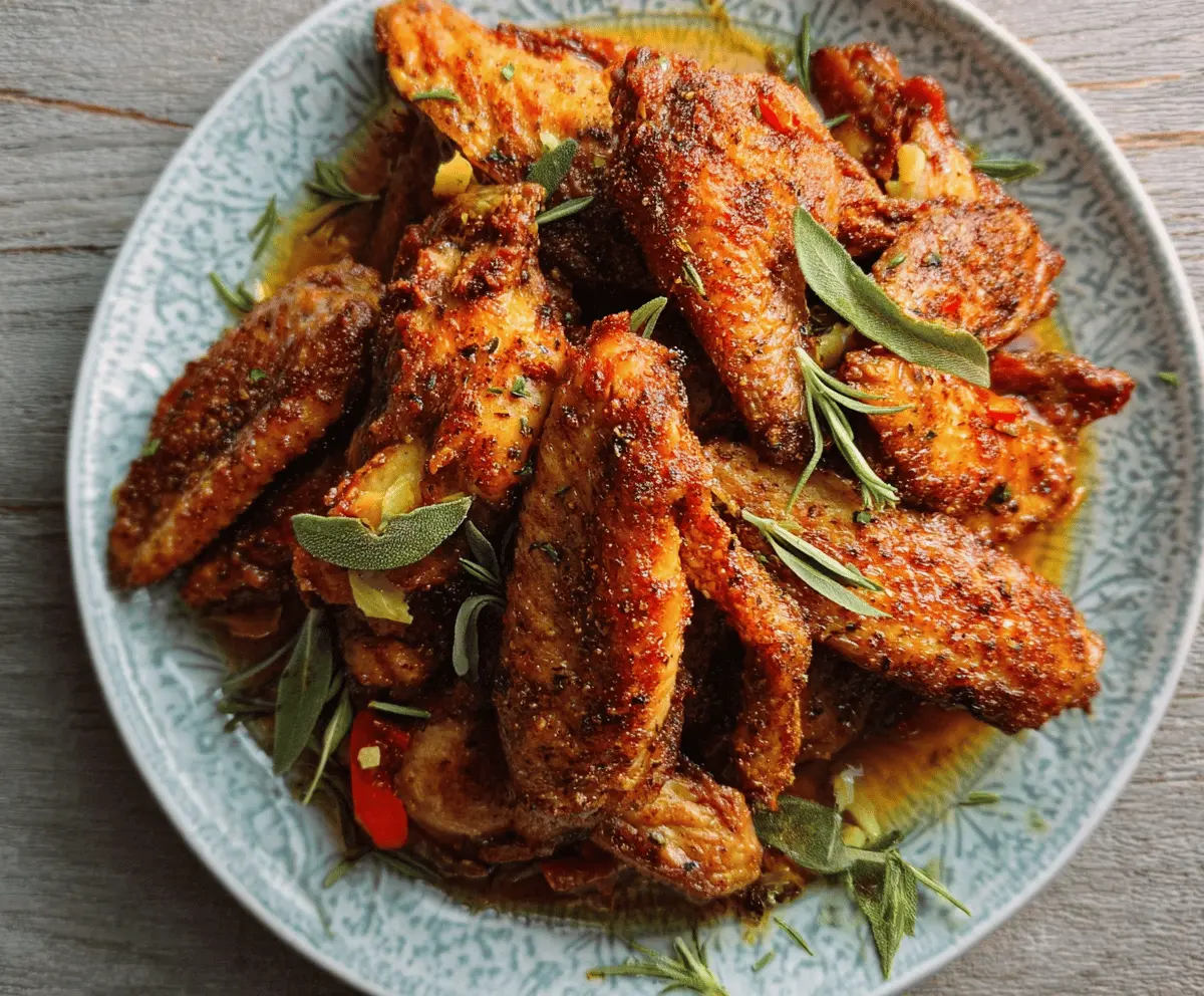 Southern Style Baked Turkey Wings