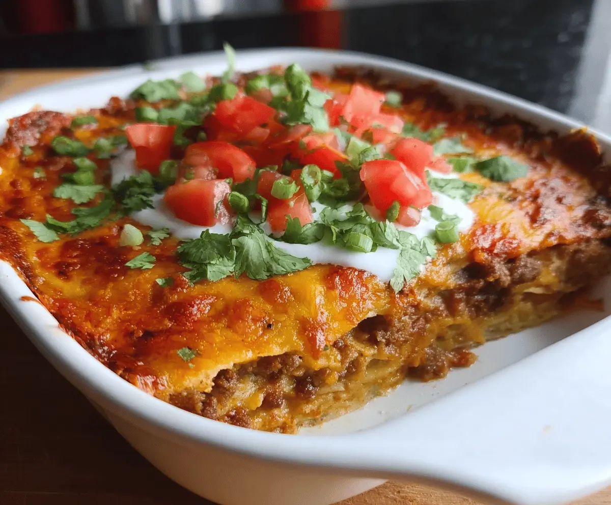 Taco Tortilla Casserole