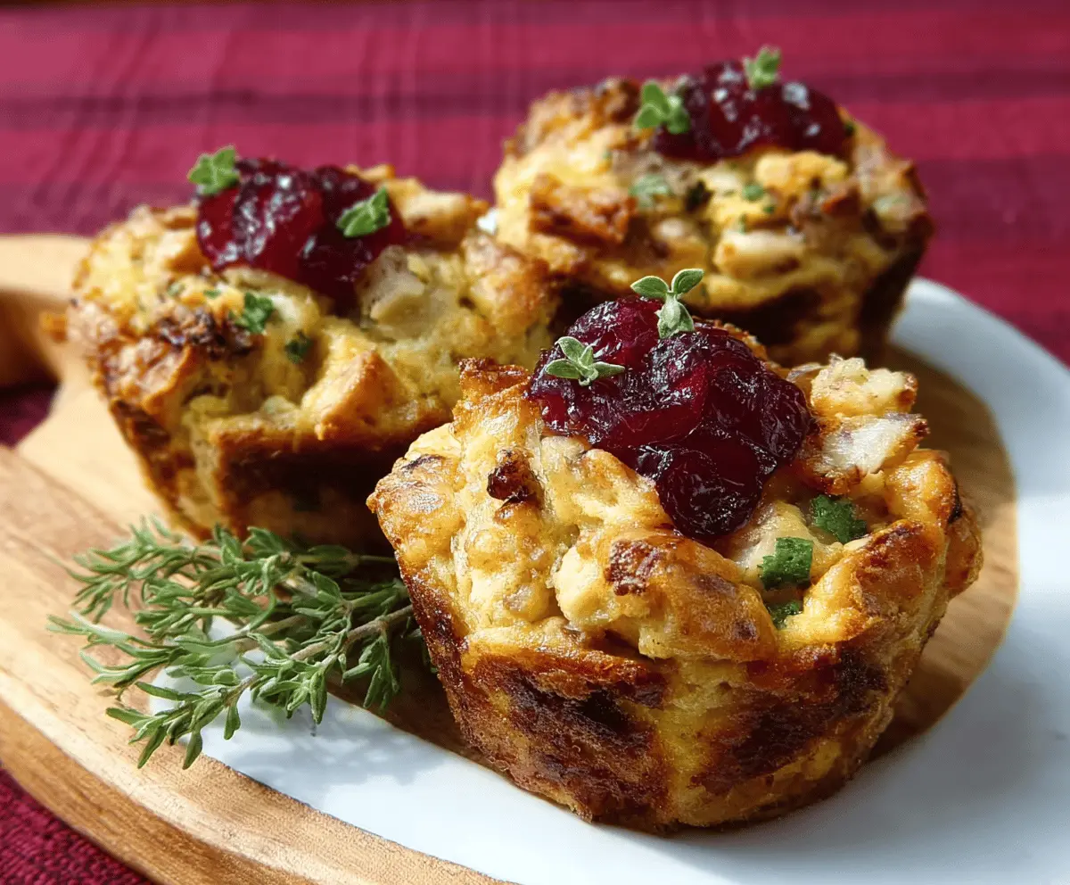 Thanksgiving Leftover Stuffing Muffins