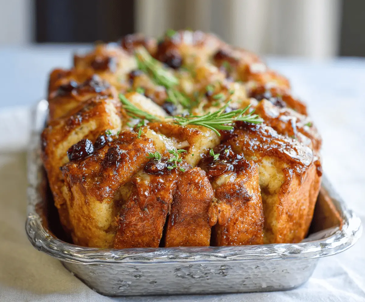 Thanksgiving Leftovers Monkey Bread