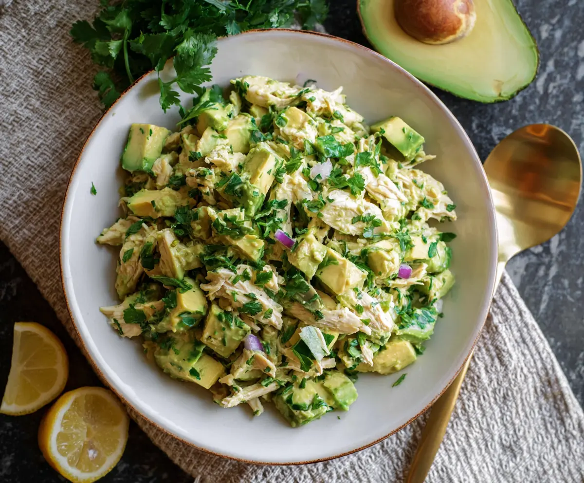 Avocado Chicken Salad (High Protein, No Mayo)