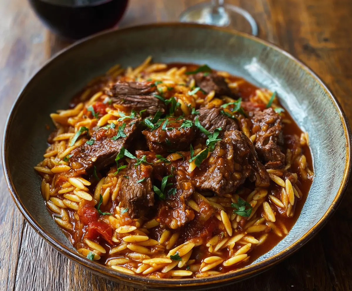 Beef Giouvetsi with Orzo