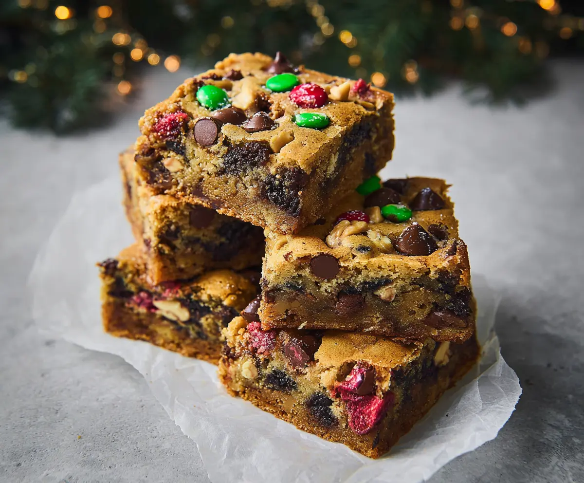Christmas Blondies