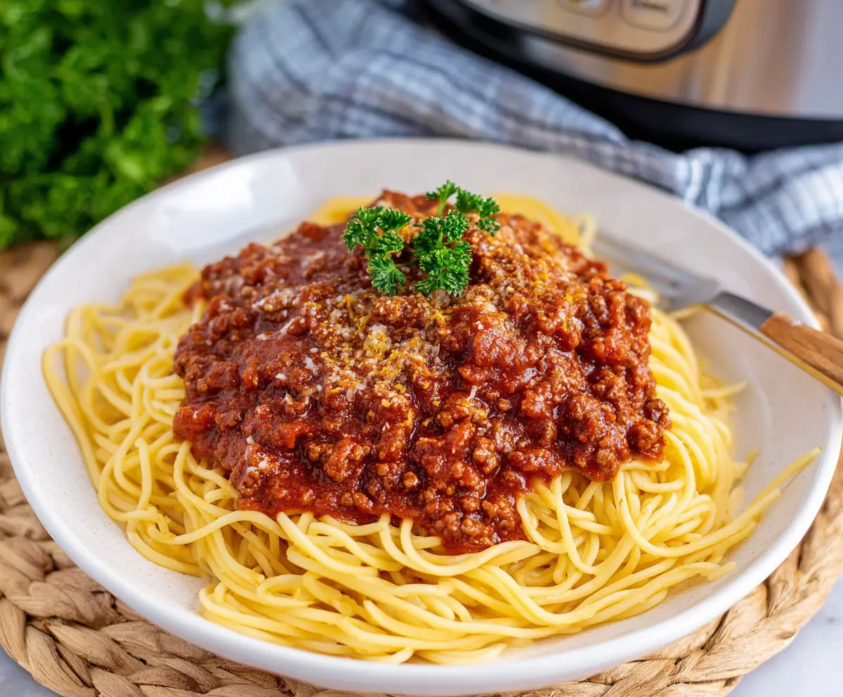 Crockpot Spaghetti Meat Sauce