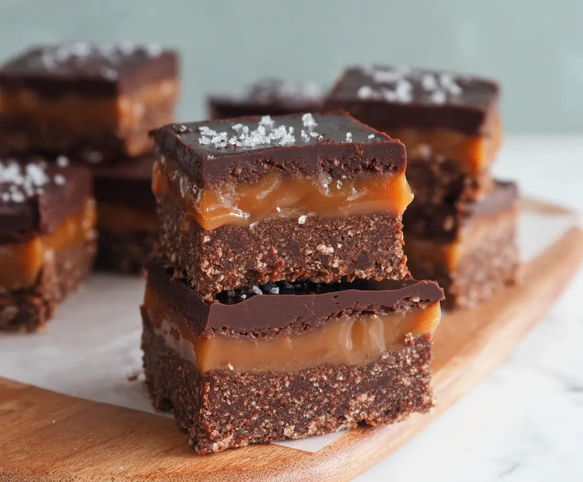 Double Chocolate Caramel Slice